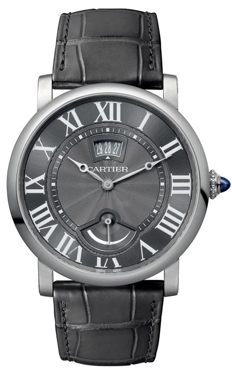 Rotonde de Cartier watch, Calendar Aperture and 